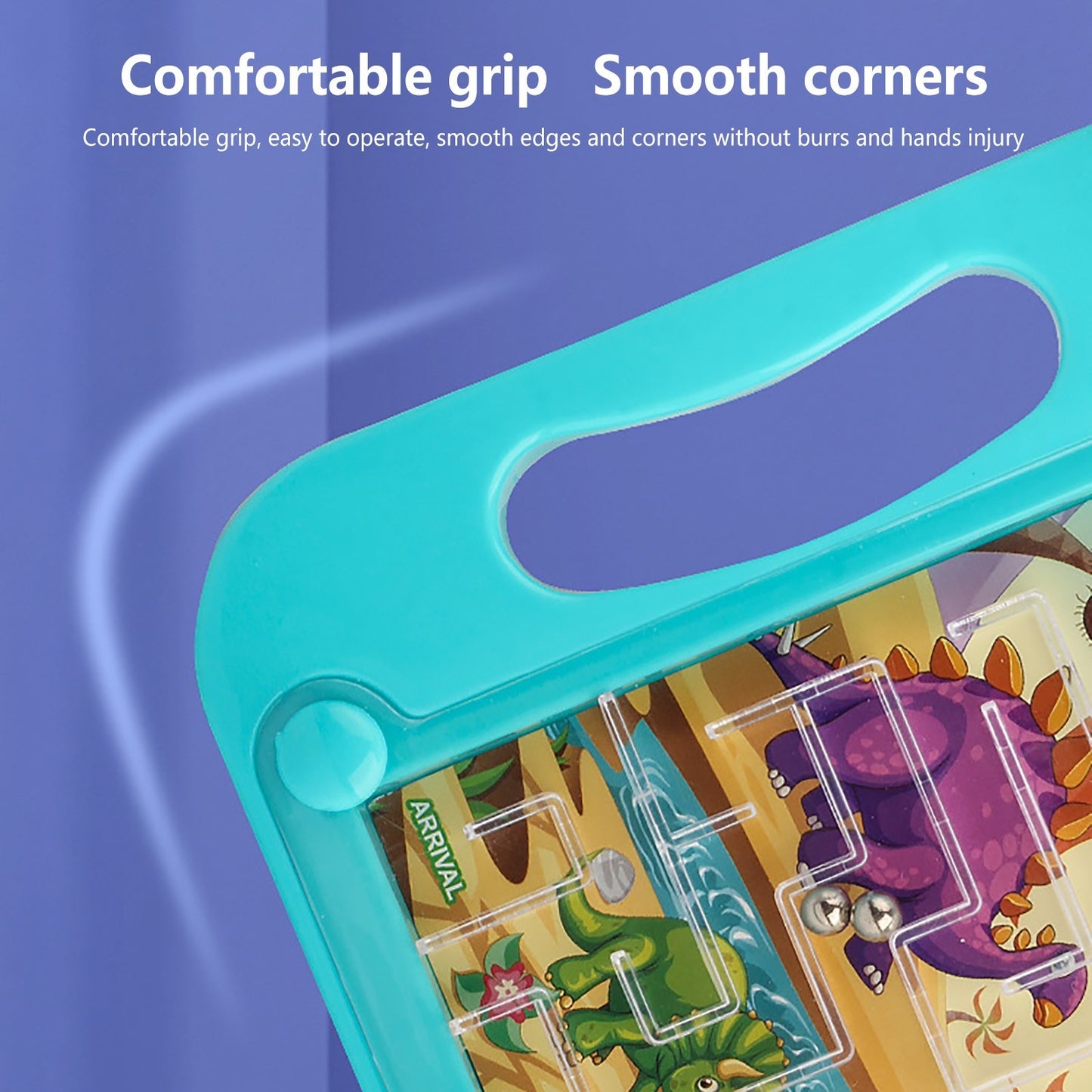 Glam & Grace Cartoon Animal Balance Ball Maze Toy for Kids | Handheld Skill Game