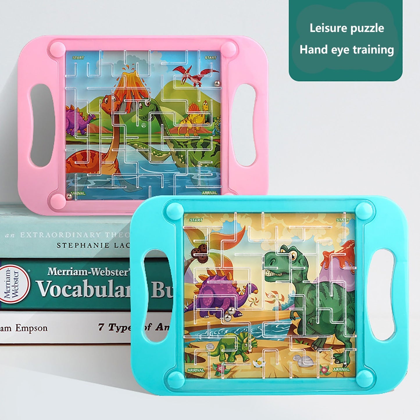 Glam & Grace Cartoon Animal Balance Ball Maze Toy for Kids | Handheld Skill Game