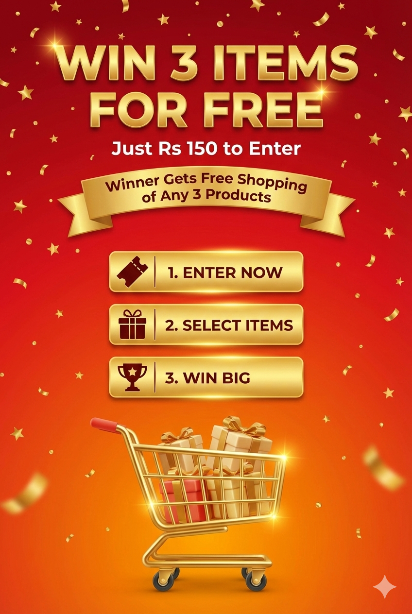 Contest Entry – Win Free Shopping of 3 Products