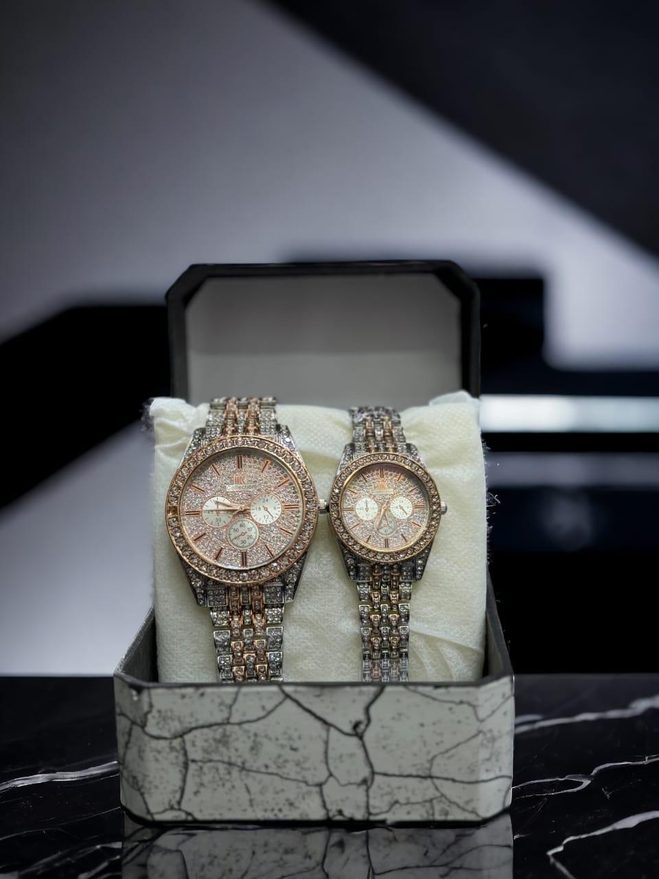 Forever Entwined Diamond Couple Watches