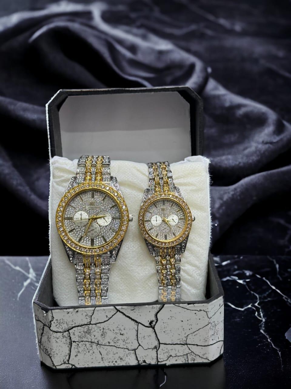 Forever Entwined Diamond Couple Watches