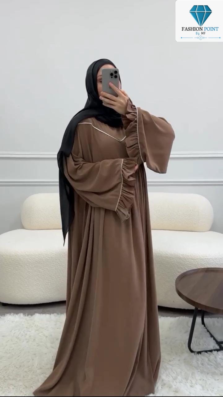 Frill abaya With Stoller