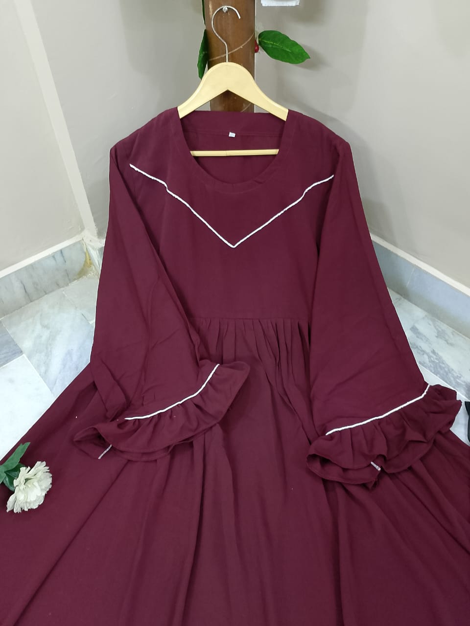 Frill abaya With Stoller