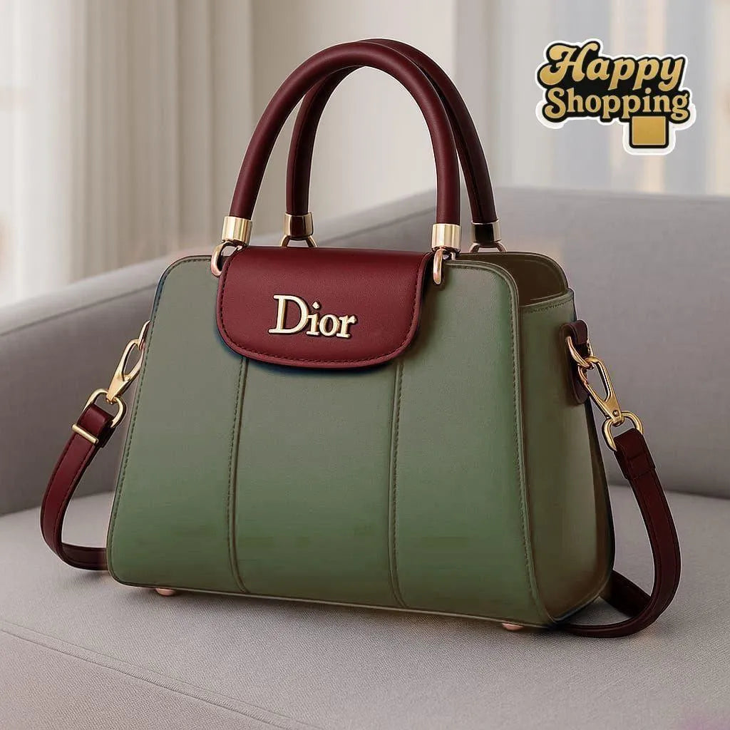 Women's PU Leather Plain Shoulder Bag