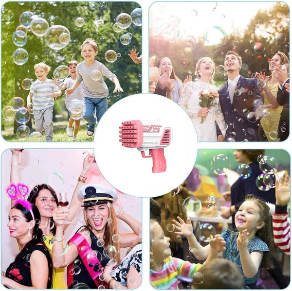 Bazooka Bubble Water Gun | Rechargeable ABS Plastic Toy for Kids