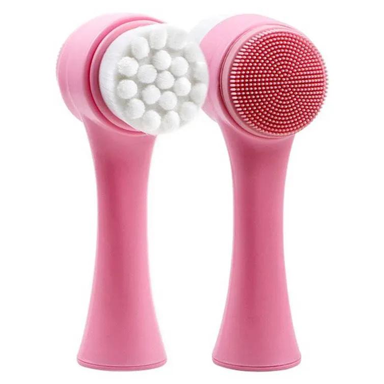 Glam & Grace Glowing Skin Facial Cleansing Brush – ABS Plastic, Multicolor