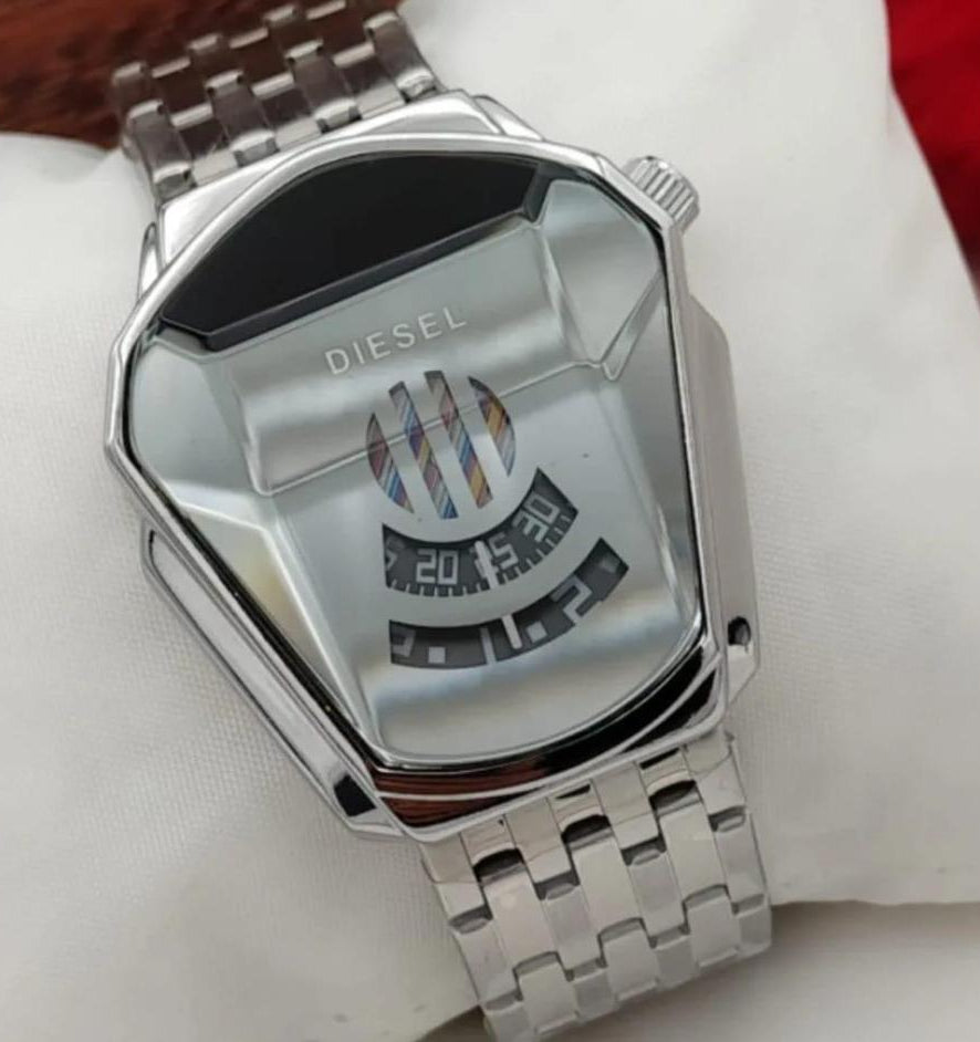 Glam & Grace Men's Stainless Steel Classic Watch | Timeless Elegance