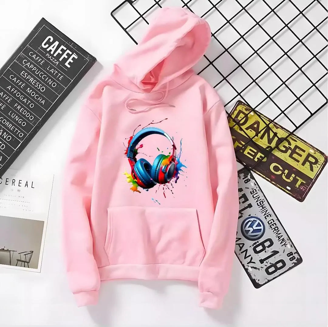 1 Pc Men's Fleece Printed Hoodie - Glam & Grace