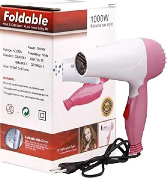 Glam & Grace Fast Dry Pro Hair Dryer – ABS Plastic, Lightweight