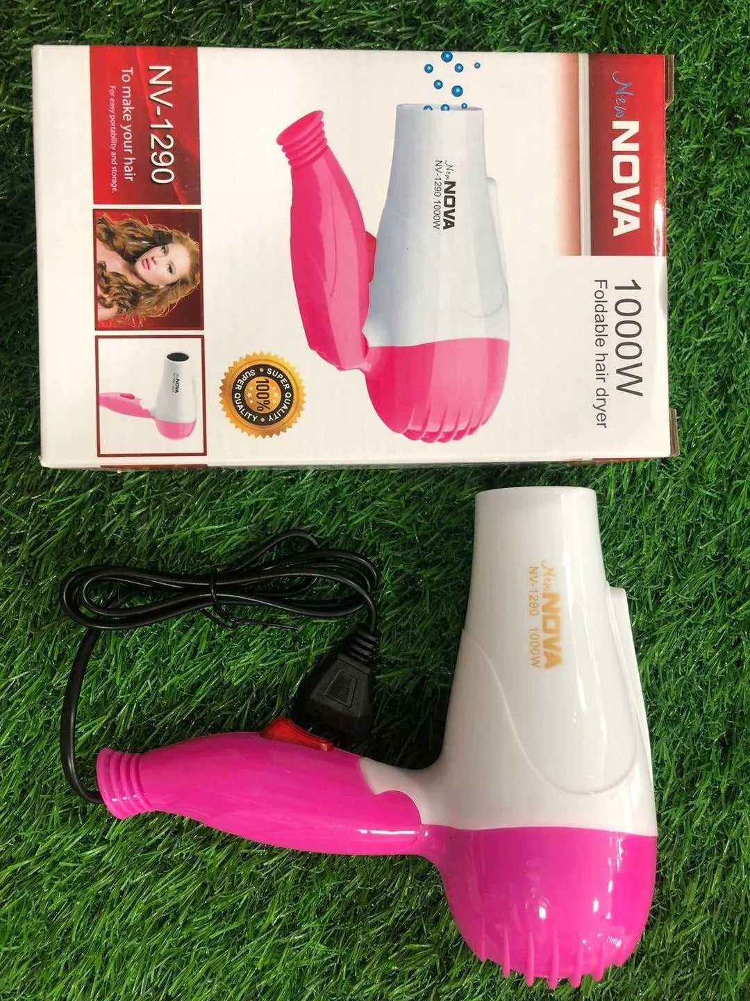 Glam & Grace Fast Dry Pro Hair Dryer – ABS Plastic, Lightweight