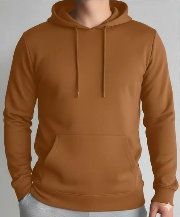 1 Pc Men's Polyester Plain Hoodie
