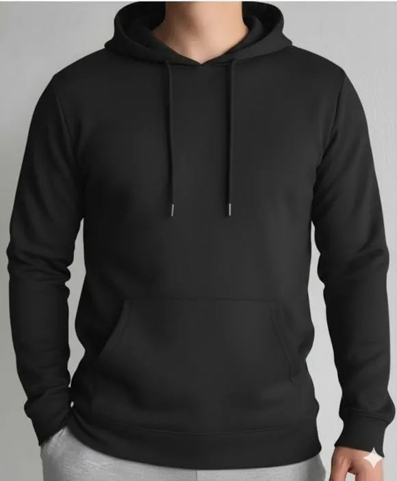 1 Pc Men's Polyester Plain Hoodie