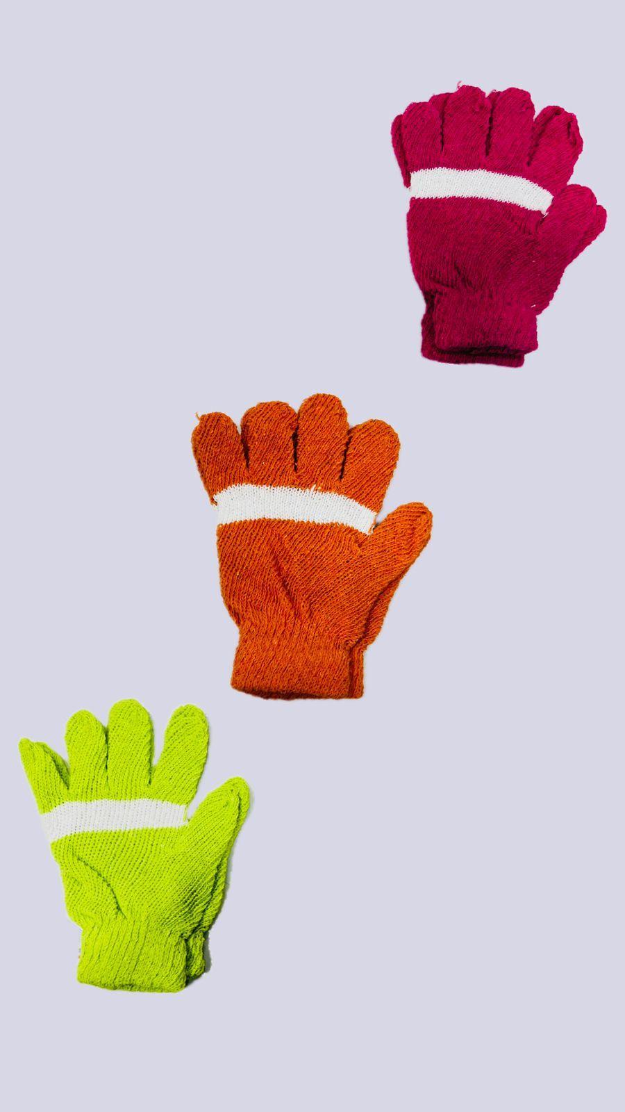 Glam & Grace Baby Printed Gloves – Pack of 3 Multicolor Polyester