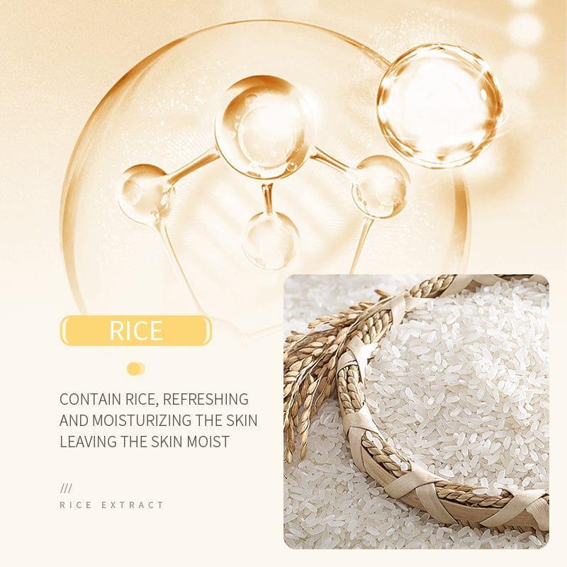 Glam & Grace Pure Rice Exfoliating Facial Cleanser – Whitening Formula