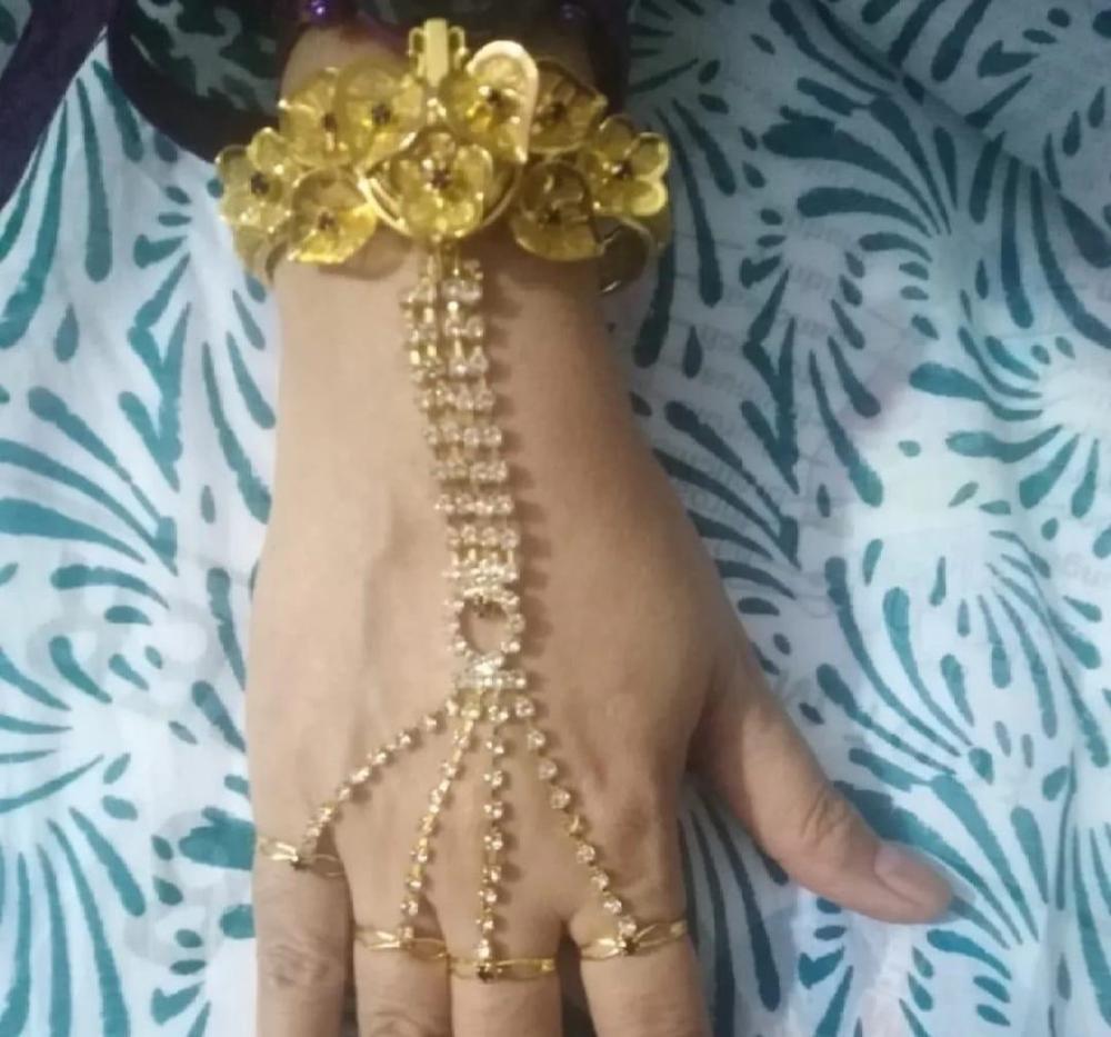 Glam & Grace Gold Plated Watch Bangle – Stainless Steel Women's Timepiece